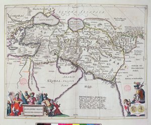 Mapa de los viajes de Alejandro Magno (356-323 a.C.) de 